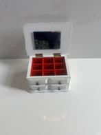 brocante sieradendoos / juwelendoos met spiegel, Antiek en Kunst, Ophalen