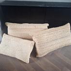 Stro jute grote kussens  2x 70x40 cm boho stijl, Huis en Inrichting, Ophalen, Overige kleuren, Vierkant, X