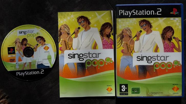 PS2 - Singstar Pop - Playstation 2 Zingen Spel, Spelcomputers en Games, Games | Sony PlayStation 2, Zo goed als nieuw, Muziek