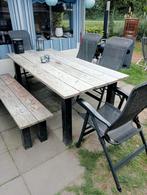 Houten Tuintafel met Bankje - 180cm, Ophalen, Gebruikt, 100 tot 150 cm, Landelijk
