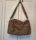 Als nieuw! Enrico Benetti tas, groen, bruin, schoudertas, Sieraden, Tassen en Uiterlijk, Tassen | Schoudertassen, Ophalen of Verzenden