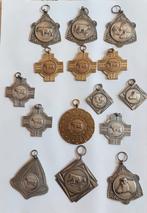 Collectie van 15 vintage koeien landbouwmedaille of penninge, Ophalen of Verzenden, Overige materialen