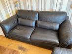 2,5 zits bank leer 2.20 breed, Ophalen, Gebruikt, 100 tot 125 cm, Leer