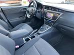 Toyota Auris 1.8 Hybrid 5deurs Aspiration Airco/ECC,Navigati, Auto's, Stof, Gebruikt, Zwart, 4 cilinders