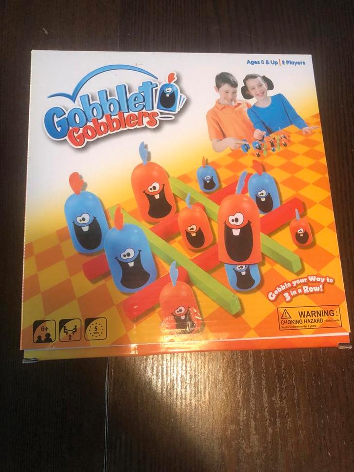 Gobblet Gobblers Bordspel, Hobby en Vrije tijd, Gezelschapsspellen | Overige, Zo goed als nieuw, Een of twee spelers, Ophalen of Verzenden