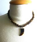 Mooi collier, tijgeroog, Verzenden, Zo goed als nieuw, Bruin, Steen of Mineraal