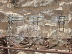 3x Franse brocante weckpot met klem le parfait, inhoud 1L, Antiek en Kunst, Ophalen of Verzenden