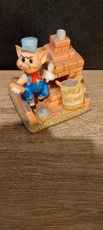 Vintage! porseleinen speeldoosje Disney 3 biggetjes, Verzamelen, Ophalen of Verzenden, Zo goed als nieuw, Beeldje of Figuurtje