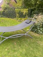 Ligbed op standaard voor buiten, Tuin en Terras, Ophalen, Gebruikt, Meerpersoons, Met standaard