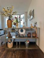 Goudkleurig metalen dressoir, Ophalen, Gebruikt, 25 tot 50 cm