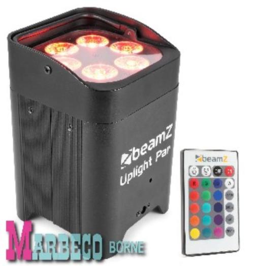 LED Uplight Par 6x 12W, Accu, RGBWA-UV, BBP96, Muziek en Instrumenten, Licht en Laser, Nieuw, Licht, Geluidgestuurd, Kleur, Stroboscoopeffect