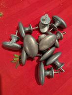 Zilverkleurige kastgrepen (11 stuks), Antiek en Kunst, Ophalen of Verzenden