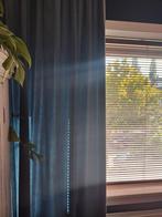 Mooie ijsblauwe velours gordijnen, Huis en Inrichting, Stoffering | Gordijnen en Lamellen, Ophalen, Zo goed als nieuw, 200 cm of meer