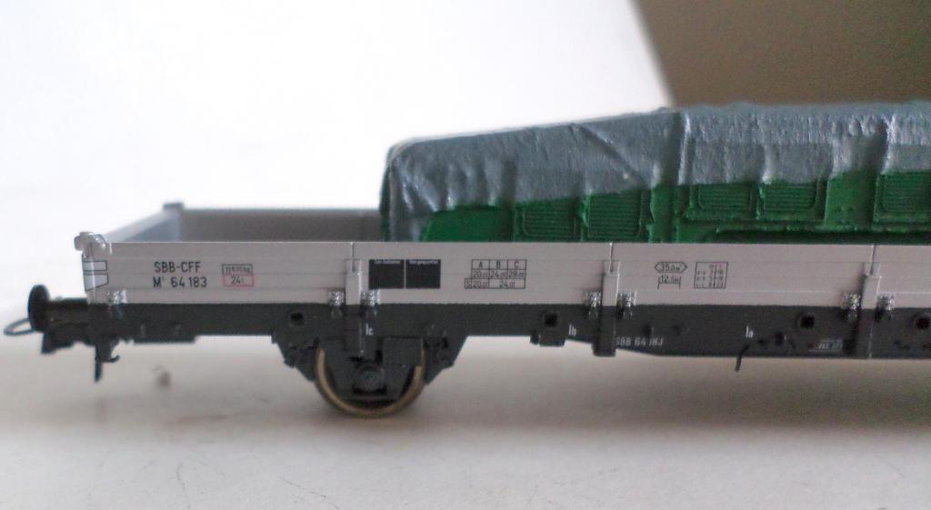 Roco 47791: Rongenwagen met kap van een Ce 6/8 krokodil SBB, Hobby en Vrije tijd, Modeltreinen | H0, Gelijkstroom, Wagon, Ophalen of Verzenden