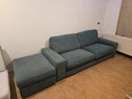 VANDAAG OPHALEN - IKEA Kivik 3 zitsbank + Footstool, Ophalen, Zo goed als nieuw