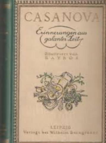 Casanova Erinnerungen Bayros PLATEN  EROTICA Borngraber 1911 beschikbaar voor biedingen