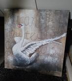Schilderij olieverf zwaan 100cm bij 100cm, Ophalen