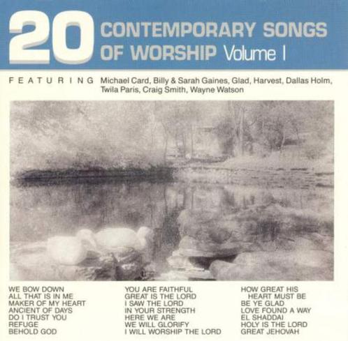 CD=>sale VARIOUS - 20 Contemporary songs of worship vol.  1x, Cd's en Dvd's, Cd's | Religie en Gospel, Zo goed als nieuw, Gospel