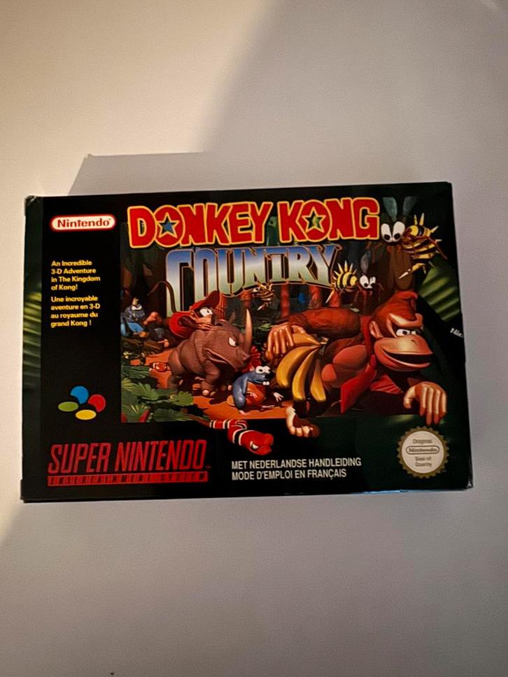 Donkey Kong Country Super Nintendo CIB, Spelcomputers en Games, Games | Nintendo Super NES, Gebruikt, Avontuur en Actie, 2 spelers