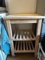 Houten roltafel van de ikea, Ophalen, Overige kleuren, 50 tot 100 cm, Zo goed als nieuw
