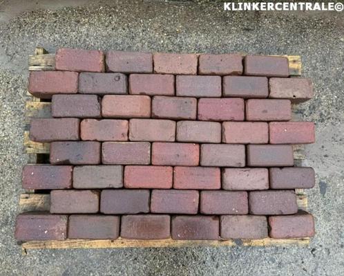 290m2 rood-paars gemeleerd gebakken keiformaat klinkers, Tuin en Terras, Tegels en Klinkers, Gebruikt, Klinkers, Keramiek, 10 m² of meer