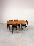 Uitschuifbare Vintage Deense Eettafel, Huis en Inrichting, Tafels | Eettafels, Ophalen, Teakhout, 200 cm of meer, 50 tot 100 cm