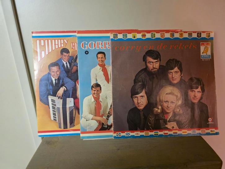 Corry en de rekels - 3 lp's  van corry en de rekels, Cd's en Dvd's, Vinyl | Nederlandstalig, Gebruikt, Overige genres, 12 inch
