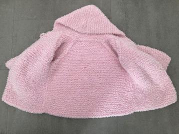 Rose vest met muts (meisje), maat 80 in prima staat beschikbaar voor biedingen