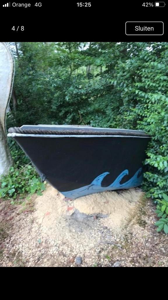 GRATIS Halve speedboot als tuin decoratie,  DJ booth / bar, Watersport en Boten, Bootonderdelen, Gebruikt, Motorboot, Ophalen