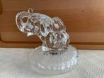 Kristallen “Olifant met kalf”., Ophalen, Zo goed als nieuw, Dier