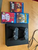 Playstation 4 met 2 controllers en 3 spellen, Spelcomputers en Games, Spelcomputers | Sony PlayStation 4, Met 2 controllers, Ophalen of Verzenden