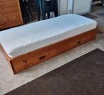 Bed met 2 lades ( handgemaakt ), Ophalen, 90 cm, Eenpersoons, Wit