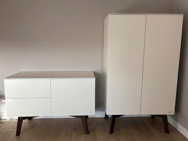 Kidsmill Sixties Commode en Kast walnoot / mat wit, Kinderen en Baby's, Kinderkamer | Commodes en Kasten, 90 tot 105 cm, 100 cm of meer