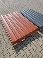 Dakpanplaten dakplaten grandem mat antraciet en terracotta, Overige kleuren, Nieuw, 15 m² of meer, Metaal