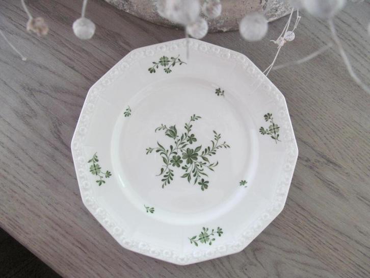 Rosenthal Maria Ontbijt Bord Groene Bloemen, Huis en Inrichting, Keuken | Servies, Gebruikt, Bord(en), Overige stijlen, Keramiek