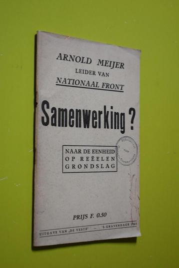 Samenwerking?. 1940- A. Meijer- beschikbaar voor biedingen