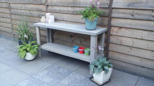 Sidetable steigerhout, Huis en Inrichting, Tafels | Sidetables, Nieuw, 25 tot 50 cm, Rechthoekig, Overige houtsoorten, Ophalen