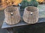 2 rotan lampenkappen Riviera Maison, Huis en Inrichting, Ophalen of Verzenden, Zo goed als nieuw, Rond, Minder dan 25 cm