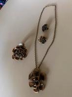 Bronzen sieradenset Hannu Ikonen (rendiermos), Ophalen of Verzenden, Met hanger