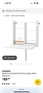 Wand bureau/ kast Norberg, nog in doos!, Huis en Inrichting, Ophalen, Nieuw, 50 tot 100 cm, Minder dan 100 cm