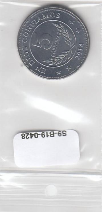 S9-B19-0428 Nicaragua 5 Cordobas UNC 2014 KM90a beschikbaar voor biedingen
