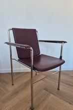 Poltrona Frau “Movie” designstoel – leer & chroom (2006), Huis en Inrichting, Stoelen, Ophalen, Zo goed als nieuw, Leer, Eén
