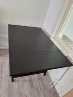 Inklapbare tafel Ingatorp - Ikea (zwart), Ophalen, Gebruikt, 100 tot 150 cm, 50 tot 100 cm