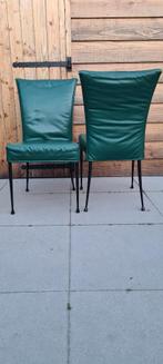 2 groene Montis Spica stoelen met zwart frame, Ophalen, Gebruikt, Twee, Overige kleuren