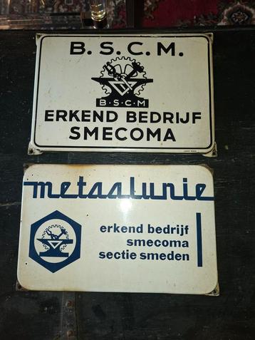 Emaille bordjes  beschikbaar voor biedingen