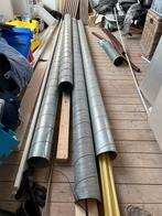 Spirobuizen 125mm totaal 11,4 meter, Doe-het-zelf en Verbouw, Ventilatie en Afzuiging, Ophalen, Zo goed als nieuw, Afzuiger