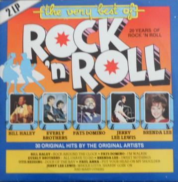 2- Lp's- The very best of Rock 'n Roll beschikbaar voor biedingen