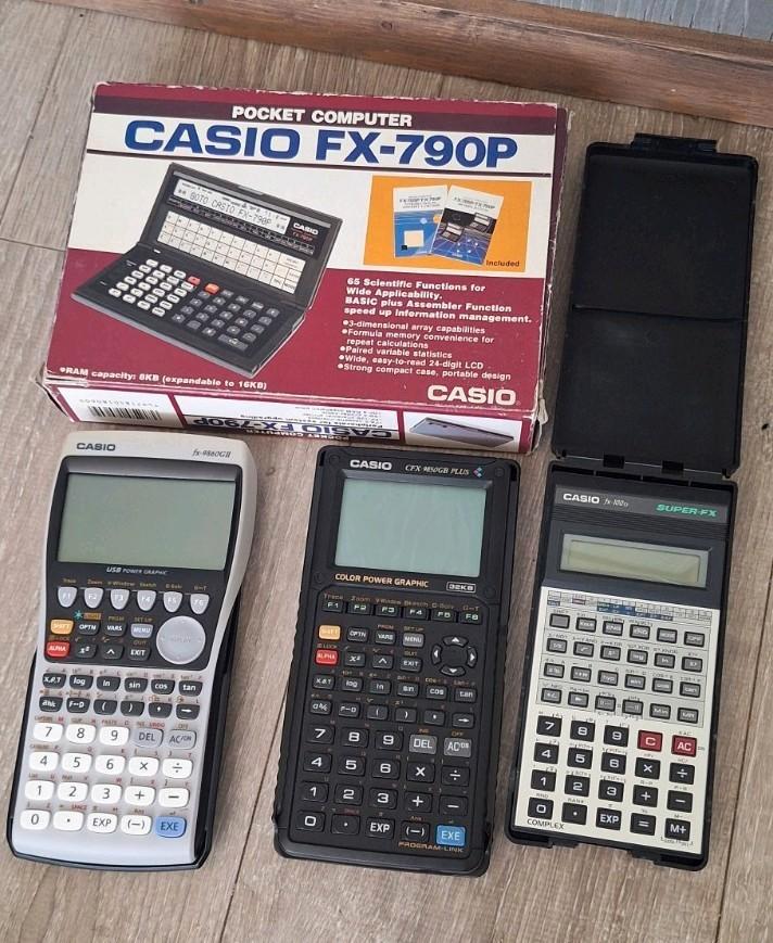 Casio rekenmachines retro FX  pocket computer grafisch, Diversen, Rekenmachines, Zo goed als nieuw, Grafische rekenmachine, Ophalen of Verzenden