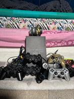 PlayStation 2 bundel (6 controllers + GTA erin) – disc-lade, Ophalen, Gebruikt, Zwart, Met 3 controllers of meer