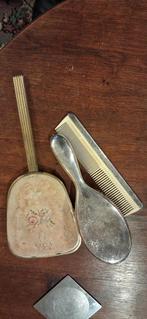 Vintage Spiegel met Kam en Borstel Set, Antiek en Kunst, Ophalen of Verzenden